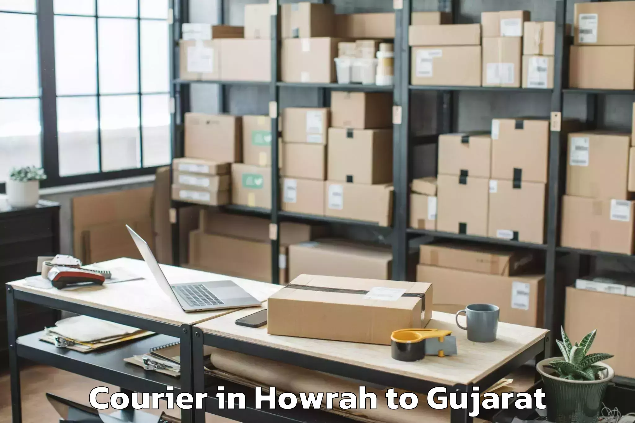 Book Your Howrah to Dahod Courier Today